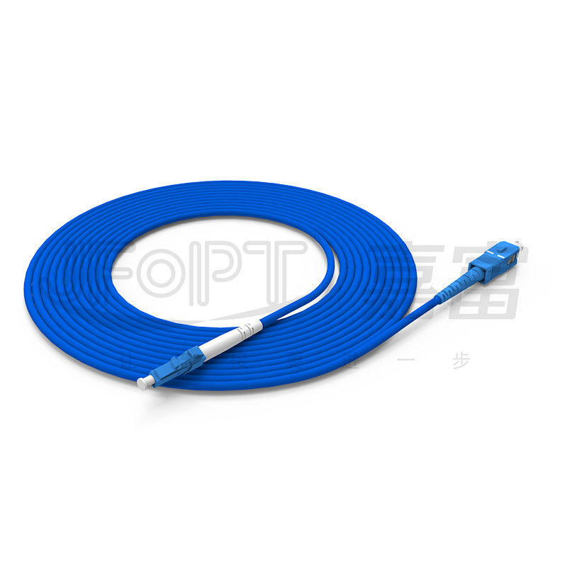 Uni Tube Simplex Duplex Armored Fibre Patch Cord Wzmocniony przędzą aramidową