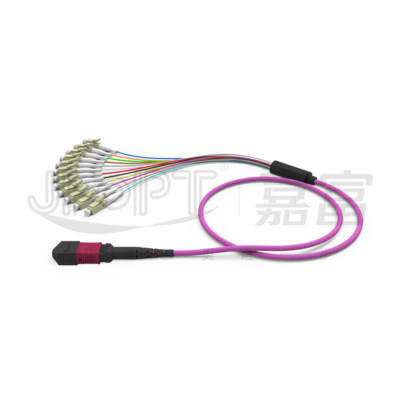 12 rdzeni MPO do LC Breakout Multimode Patch Cord OM1 OM2 OM3 OM4 OM5 0,9 mm Branch
