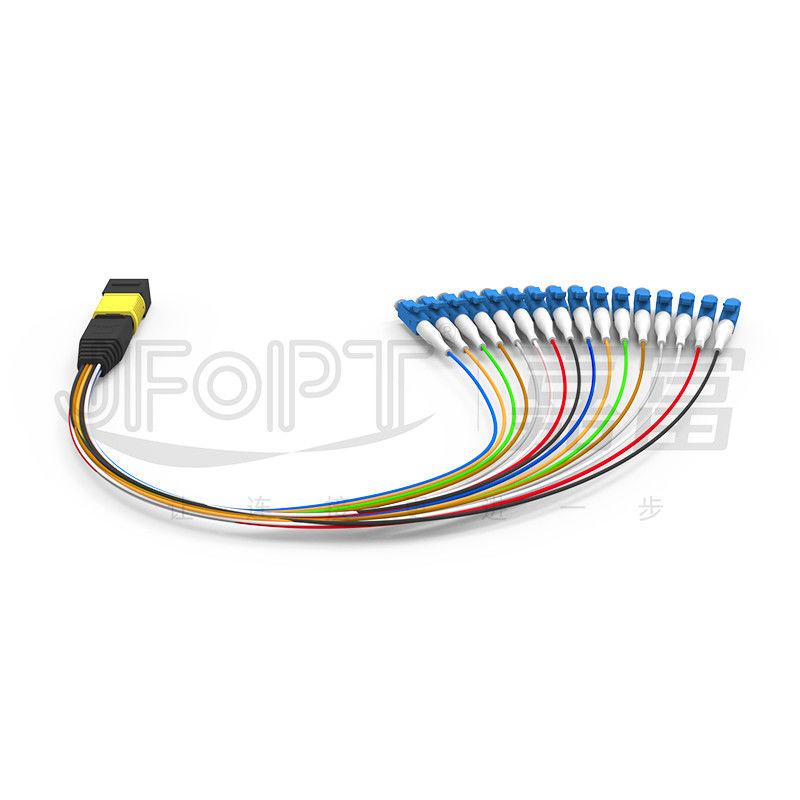 Kabel krosowy MPO-LC 16 rdzeni Jednomodowy, niskostratny G657A1 / G657A2 Skrzynka modułu typu A