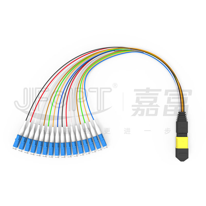 Kabel krosowy MPO-LC 16 rdzeni Jednomodowy, niskostratny G657A1 / G657A2 Skrzynka modułu typu A