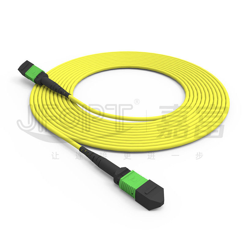 12-rdzeniowy kabel MPO, przewód patch, jedno-tryb G657A1/G657A2 3,0 LSZH, odwrócenie polarności A/B