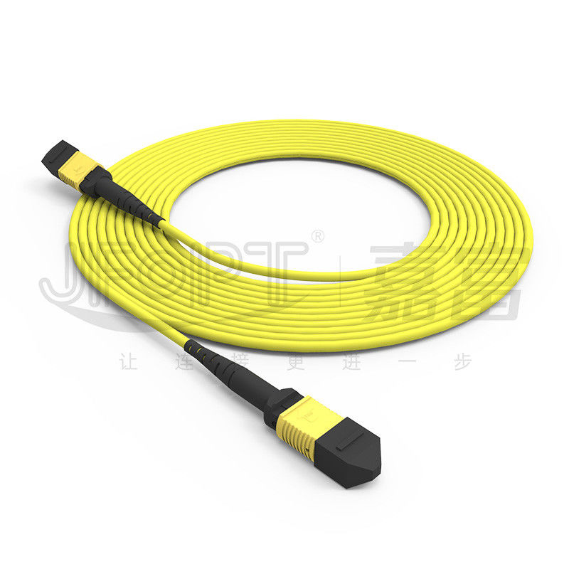 12-rdzeniowy kabel MPO, przewód patch, jedno-tryb G657A1/G657A2 3,0 LSZH, odwrócenie polarności A/B