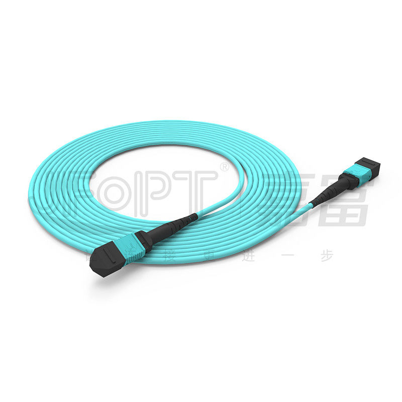 10 Gigabitów MPO patch cord Szybkie podłączenie do sygnału optycznego w pokoju komputerowym