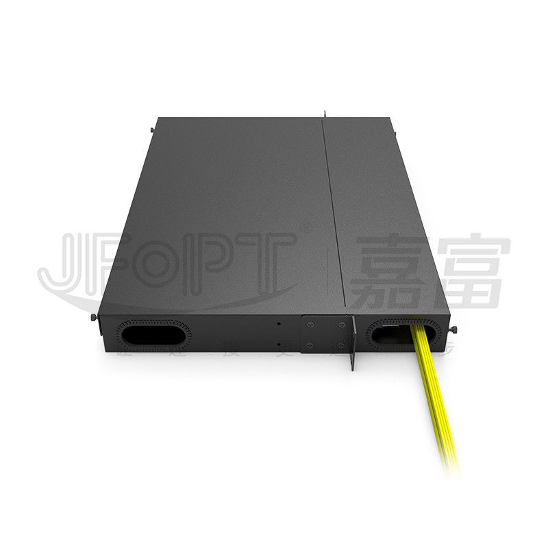 19 cali 1U 96 Core 4 Pieces Module Box MPO Patch Panel ODF z domyślną standardową sekwencją drutu LC Metal Rack