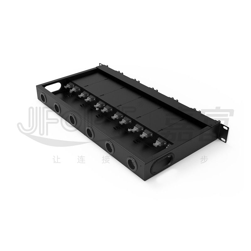 1U MPO-LC G657A1 144 Rdzenia Gęstość Wysokiej Gęstości Pudełko połączenia z adapterem LC Chassis ze stali walcowanej na zimno