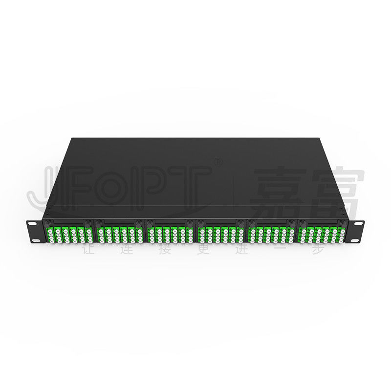 Wysokiej gęstości podwozie modułowe dla czterokrotnego adaptera LC MPO SM SL 144-rodzaj MPO-LC Panel patch