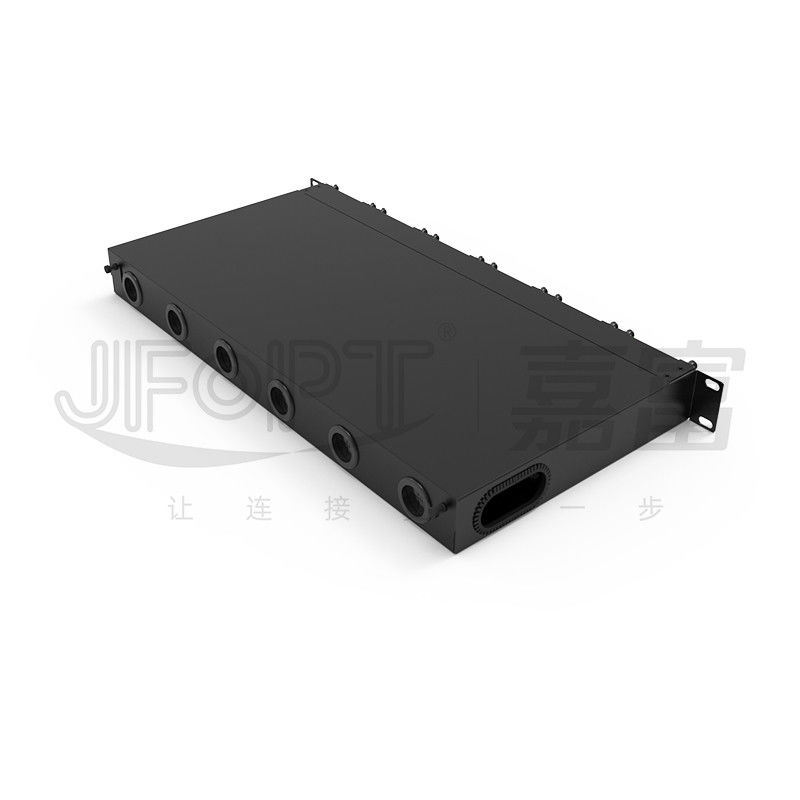 Wysokiej gęstości podwozie modułowe dla czterokrotnego adaptera LC MPO SM SL 144-rodzaj MPO-LC Panel patch