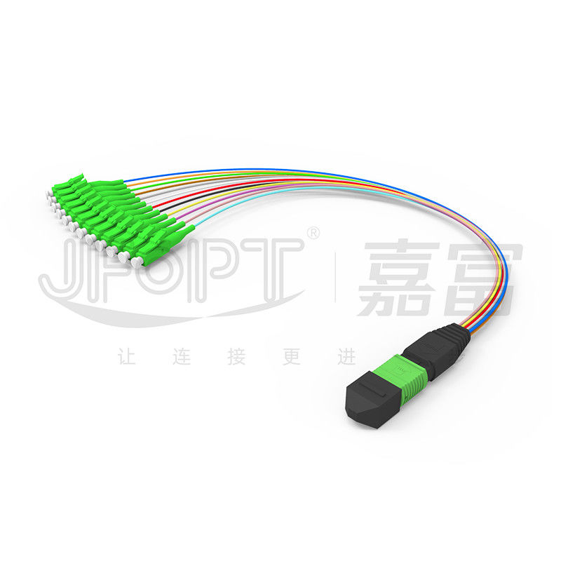MPO-LC 0.9mm 12Cores Breakout Cable Customized Length SM G657a1 Fiber Multi fiber Moduł skrzynki adapter Patch Cord