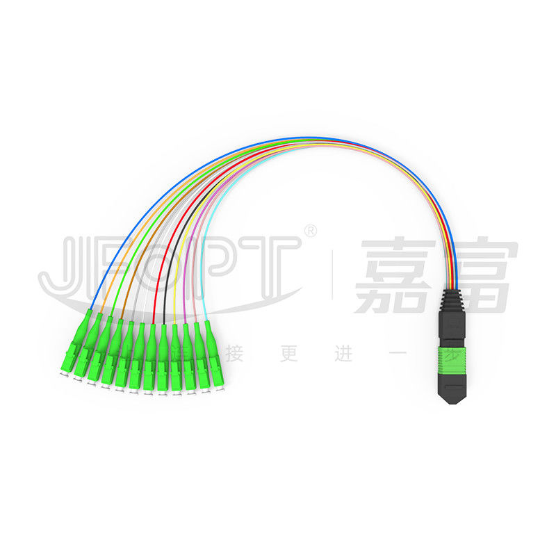 MPO-LC 0.9mm 12Cores Breakout Cable Customized Length SM G657a1 Fiber Multi fiber Moduł skrzynki adapter Patch Cord
